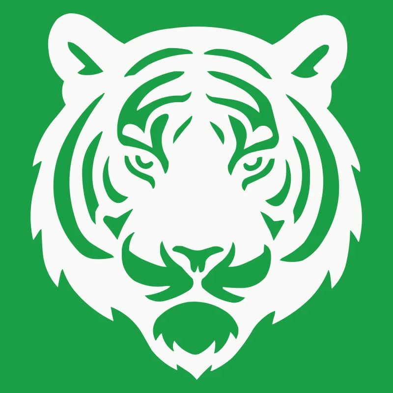 Tiger Head Silhouette