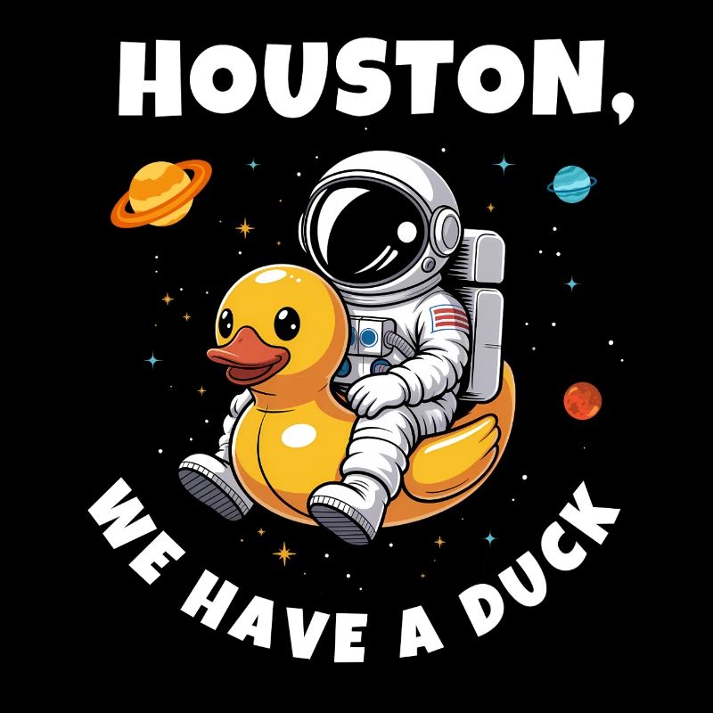 Canard astronaute dans l’espace
