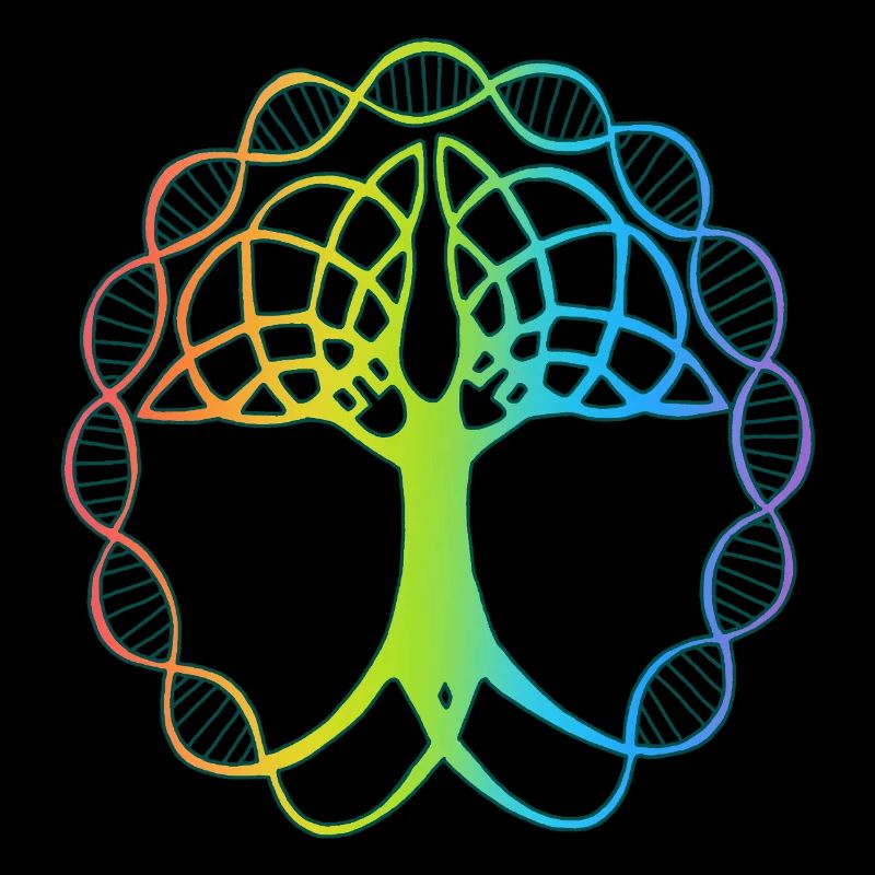 arbre étrange multicolore