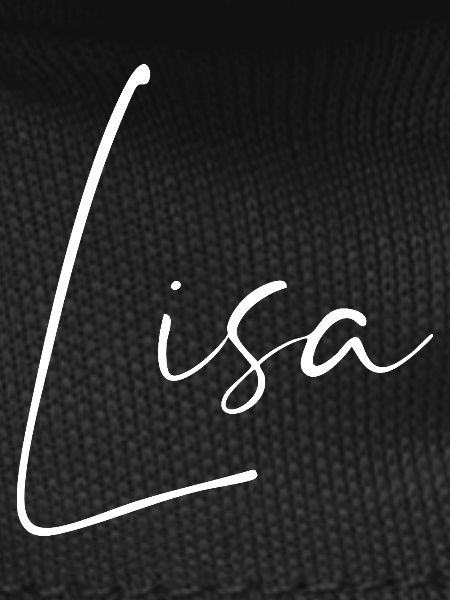 Lisa / Handwriting Name Design (White)