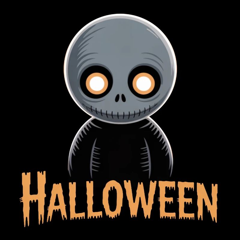 Small Skeleton Halloween Motif