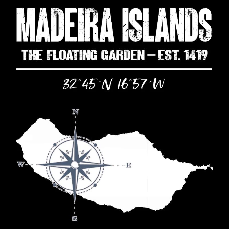 Madeira Islands Compass Vintage