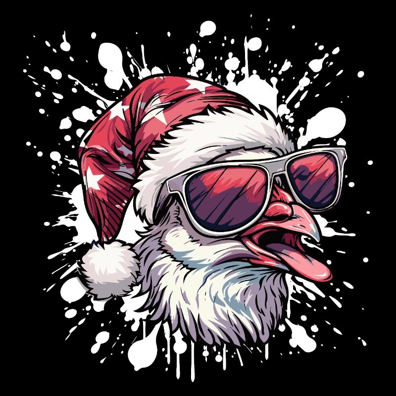 Colombe oiseau Noël drôle