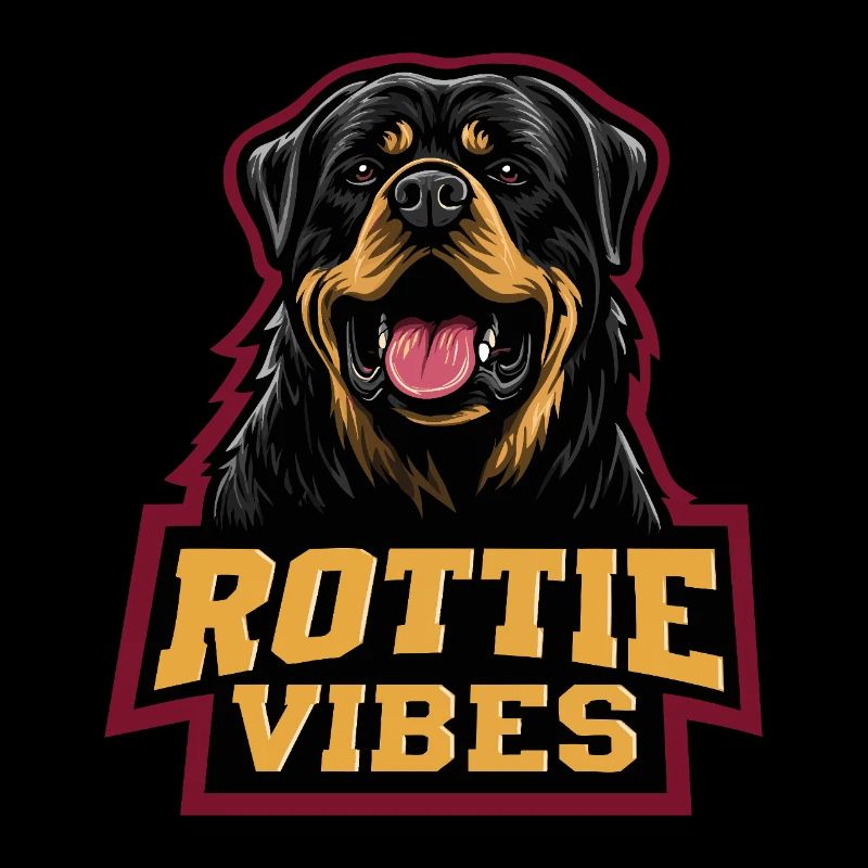 Rottweiler Head Rottie Vibes