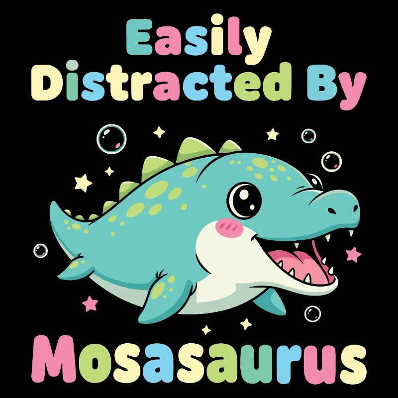 Kawaii Easily Distracted By Mosasaurus