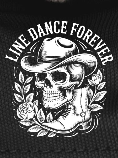 Line Dance Skull Western