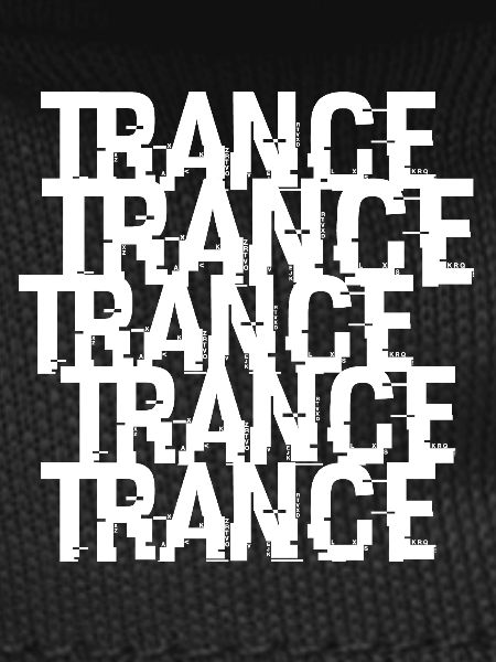 Trance Typographic Pattern