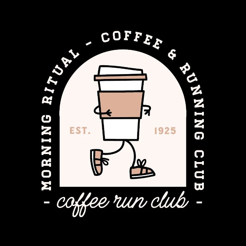 Club de café drôle et de course
