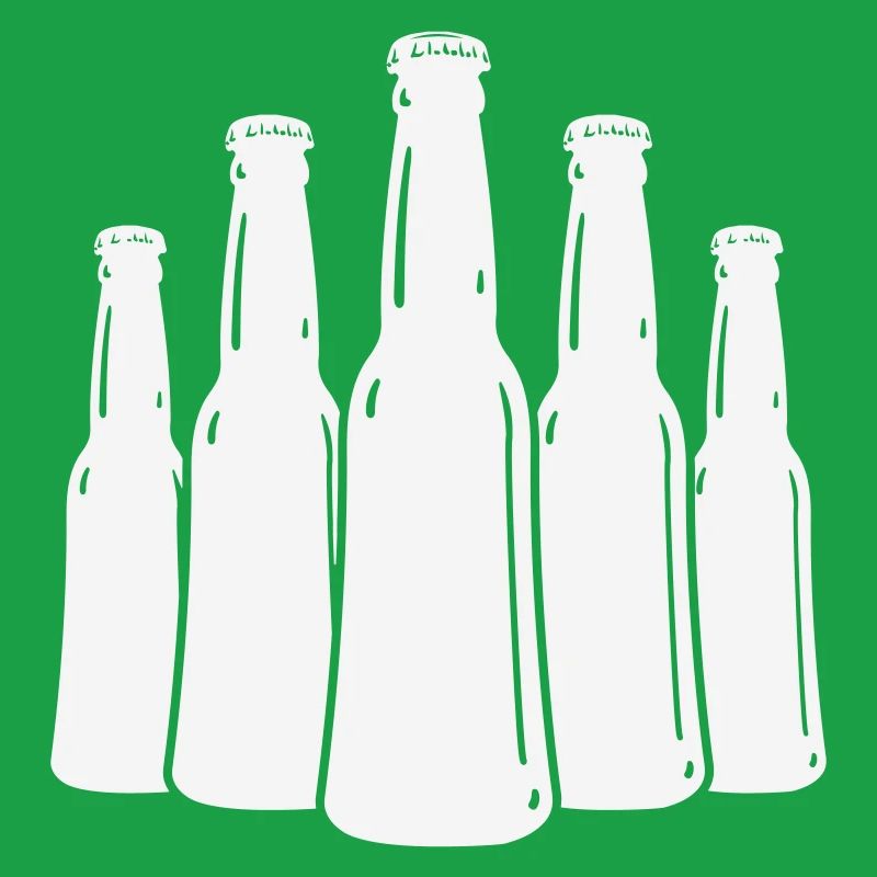 Beer Bottles Silhouette