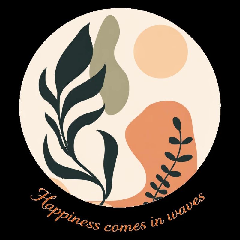 Happiness comes in waves