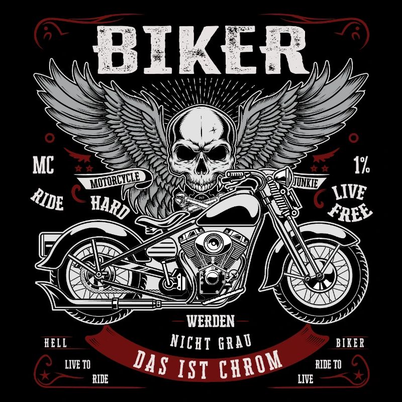 Bikers don't go gray - That's chrome