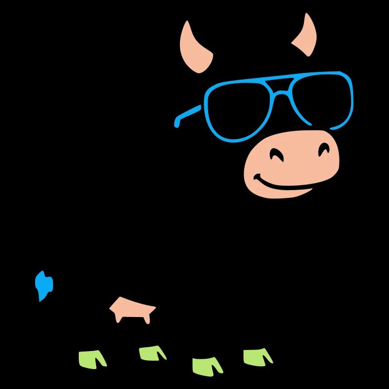 Lunettes de soleil Cool Cow Vector abstrait