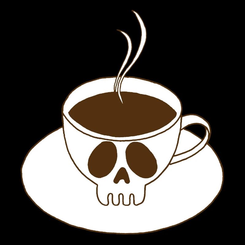 Skull and Coffee Cup