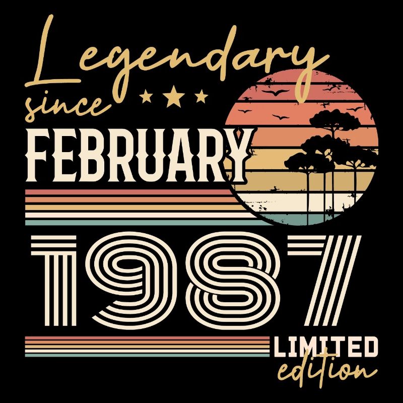 Février 1987 anniversaire 1987 légendes Février