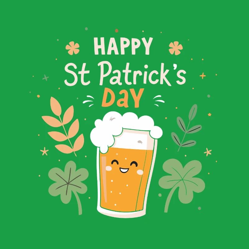 Frohes St. Patrick's Day Bier