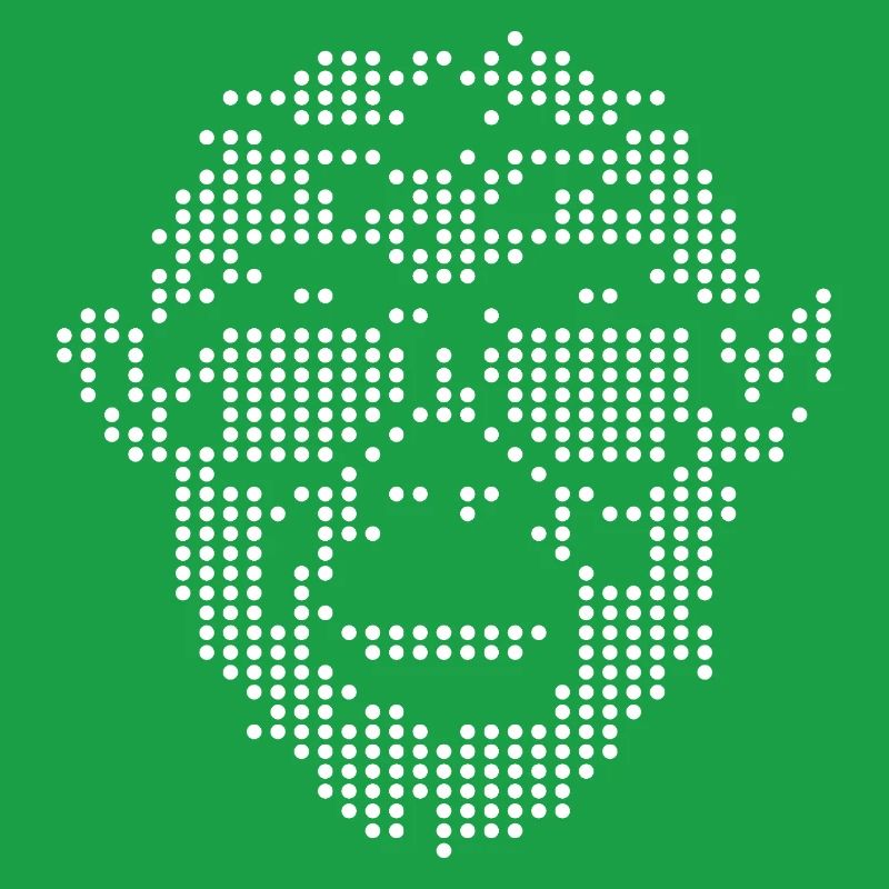 Monkey with Sunglass Pixel design