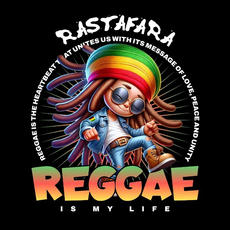 Reggae Vibes Rastafari Cartoon