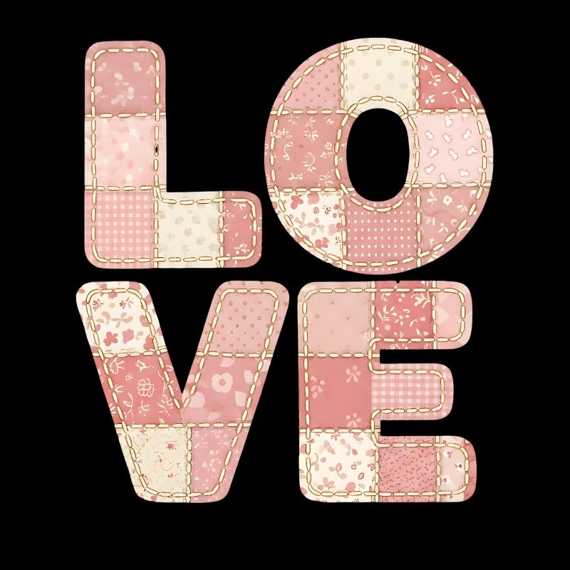 Love Patchwork Rosa Quilt Trend Design