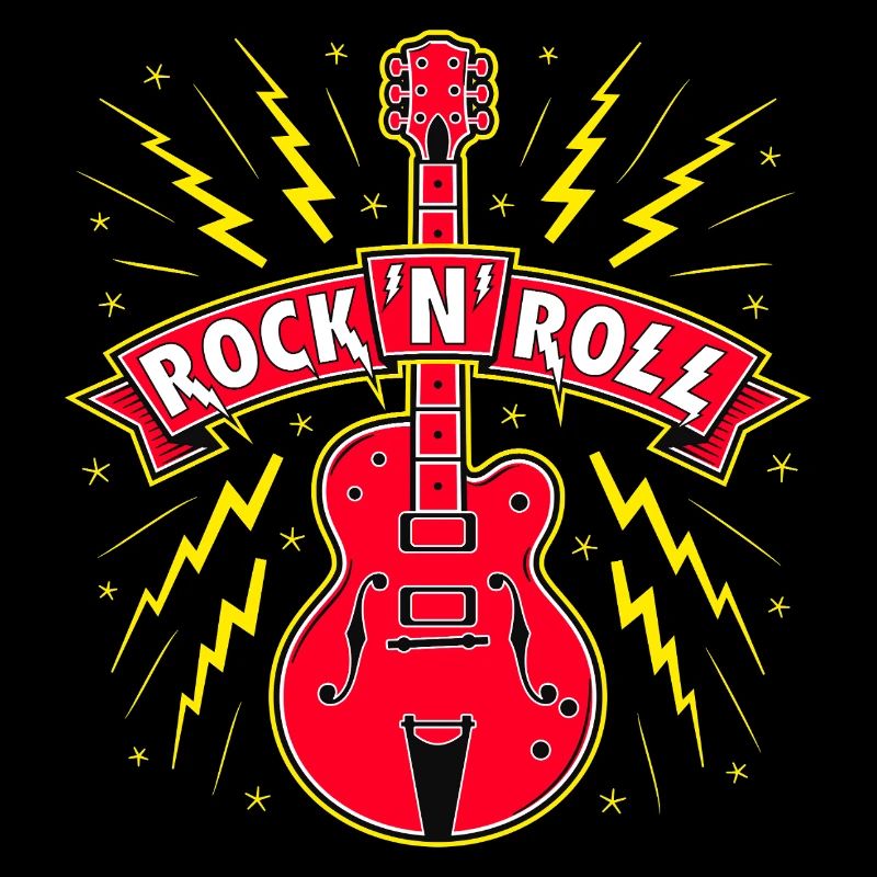 Guitare Rock 'n' Roll Bannière