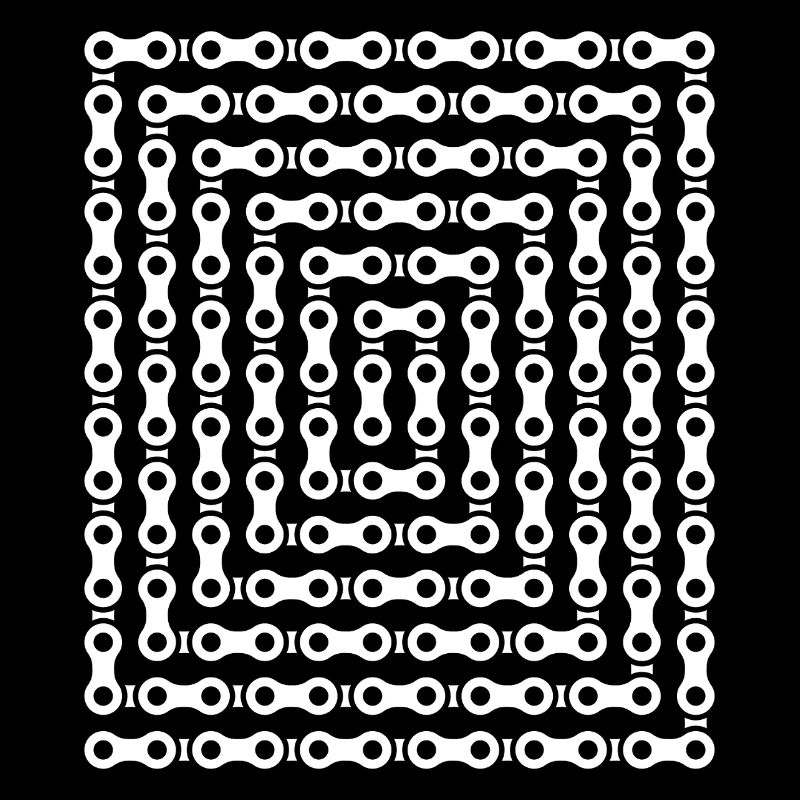 Bike Chain Maze Pattern