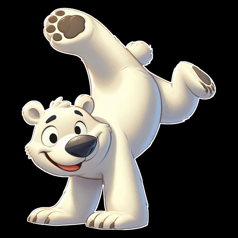 Polar Bear Handstand Somersault North Pole Gymnastics