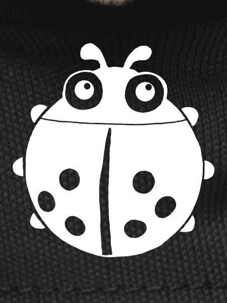 White ladybug