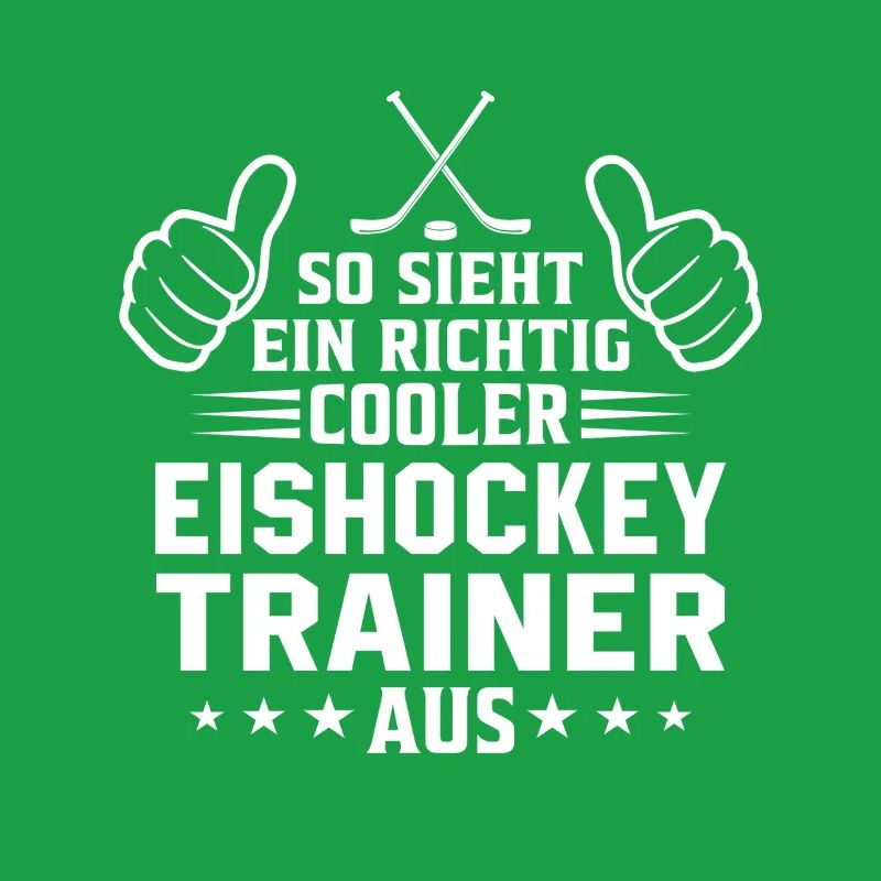 So sieht ein cooler Eishockey Trainer aus 
