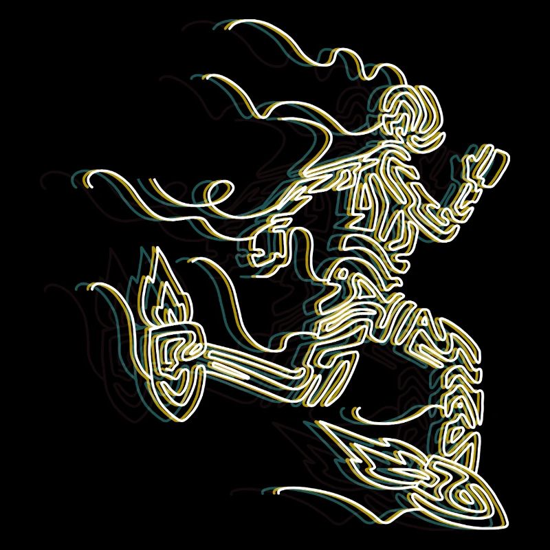 Runner roquettes stylisé