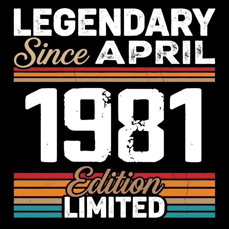 April 1981 Retro April 1981 Birthday Gift
