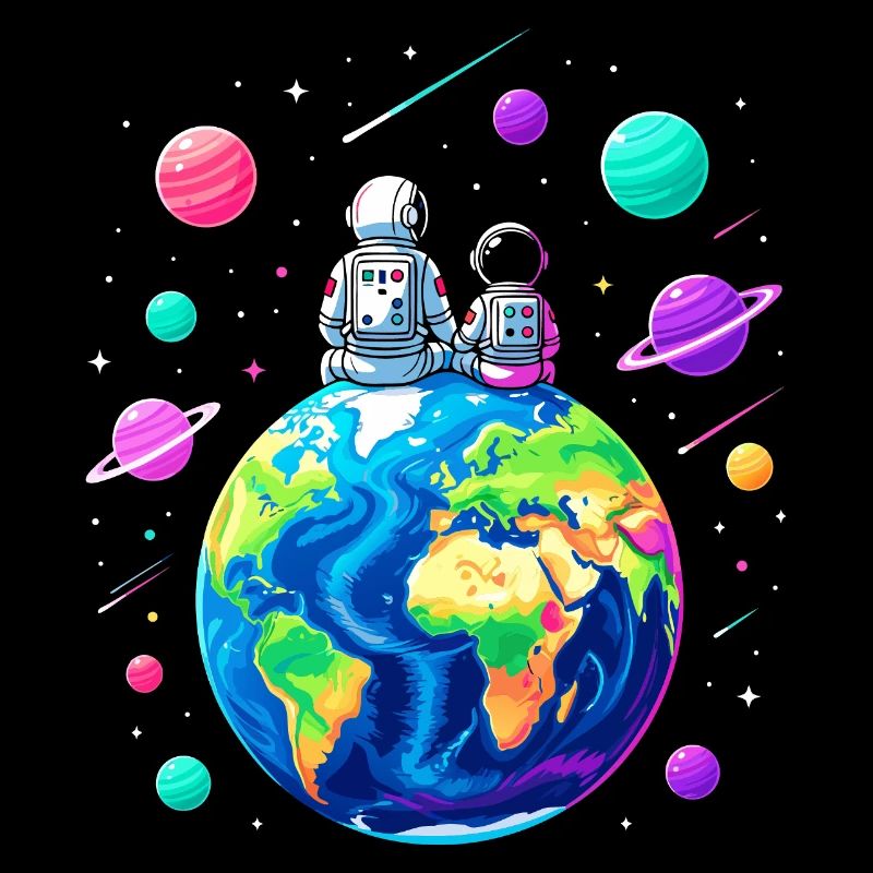 Father & Son Planets – Happy Father's Day