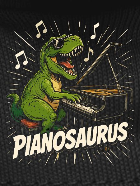 Fun Pianist Dinosaur