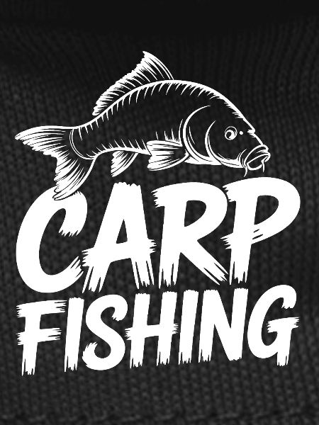 Carp Fishing Bold Lettering
