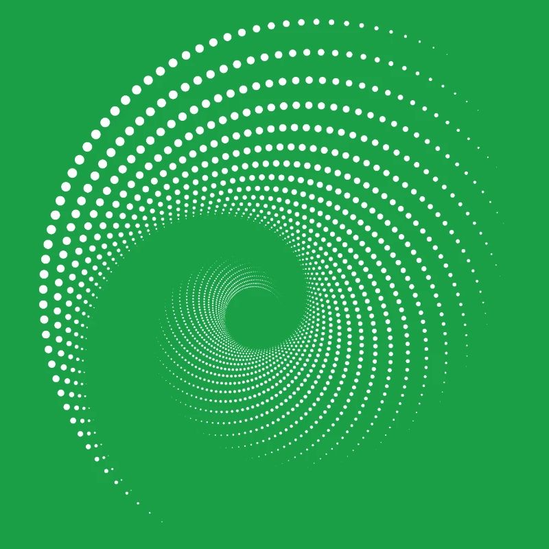 Impression à Spirale à Points Galaxies