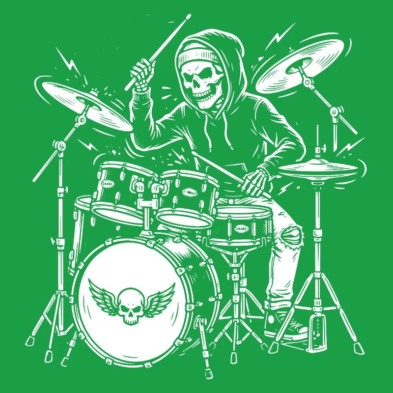 Grim Drummer Skeleton