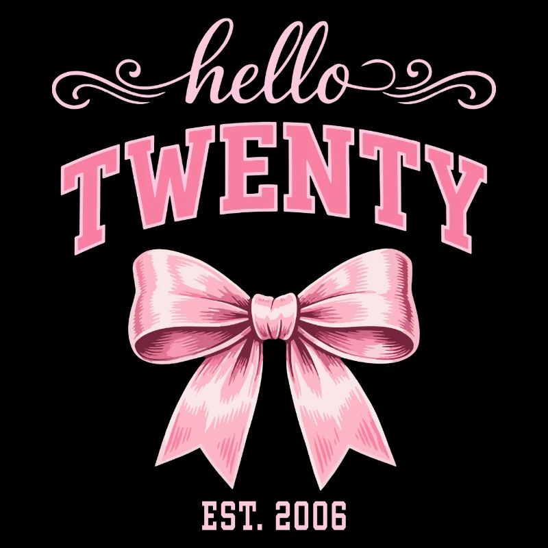 Hello Twenty 20 Ans Est 2006 Anniversaire Nœud