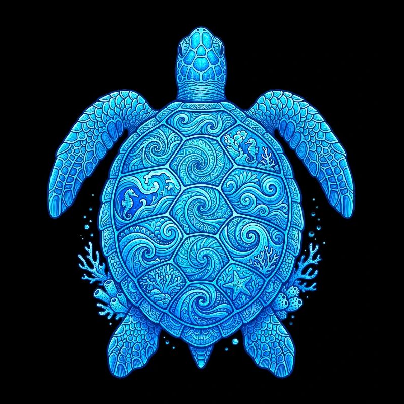 Tortue bleue