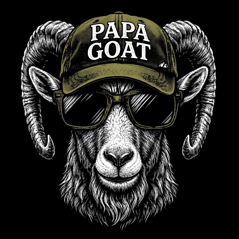 Papa Goat Cap Retro Hipster