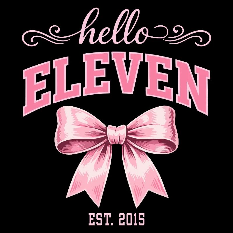 Hello Eleven 11 Ans Est 2015 Anniversaire Nœud