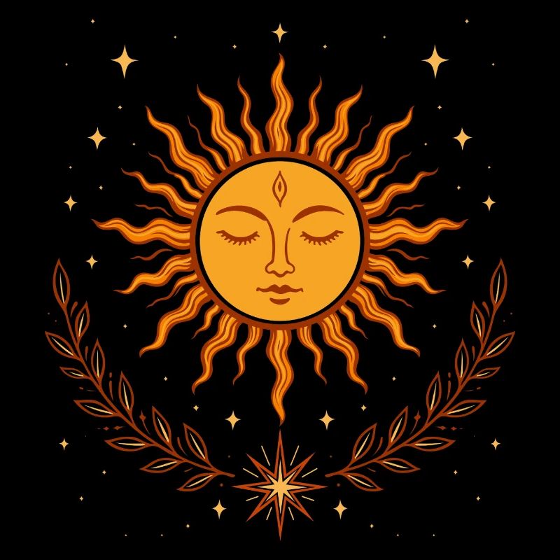 Midsummer Sun – Boho Symbol