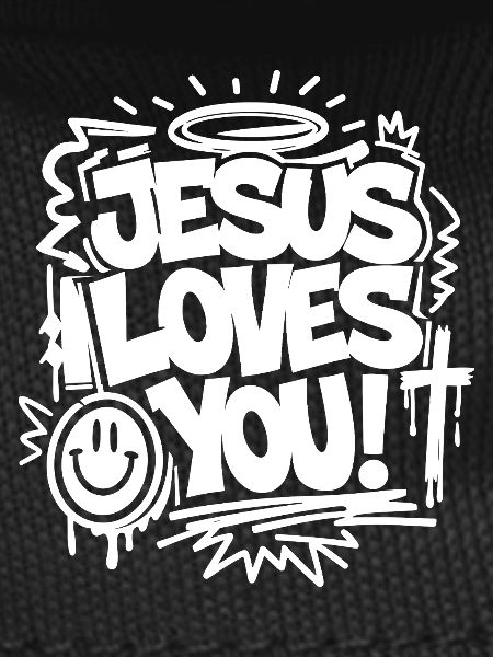 Jesus Loves You Graffiti Statement