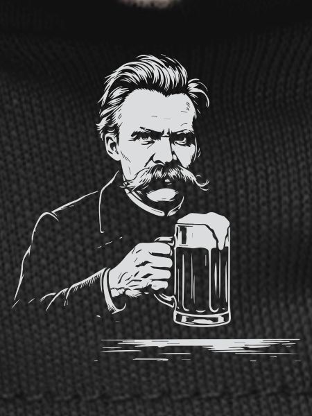 Friedrich Nietzsche drinking Beer