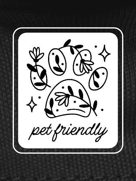 Pet friendly floral paw