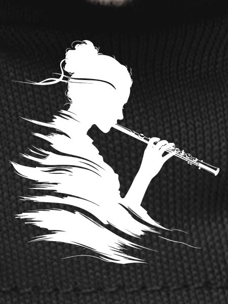 Drawing flutist