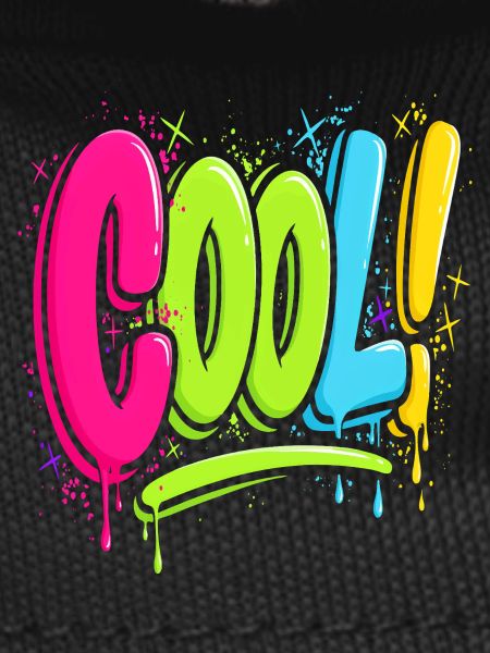 COOL! Neon Graffiti Splattered