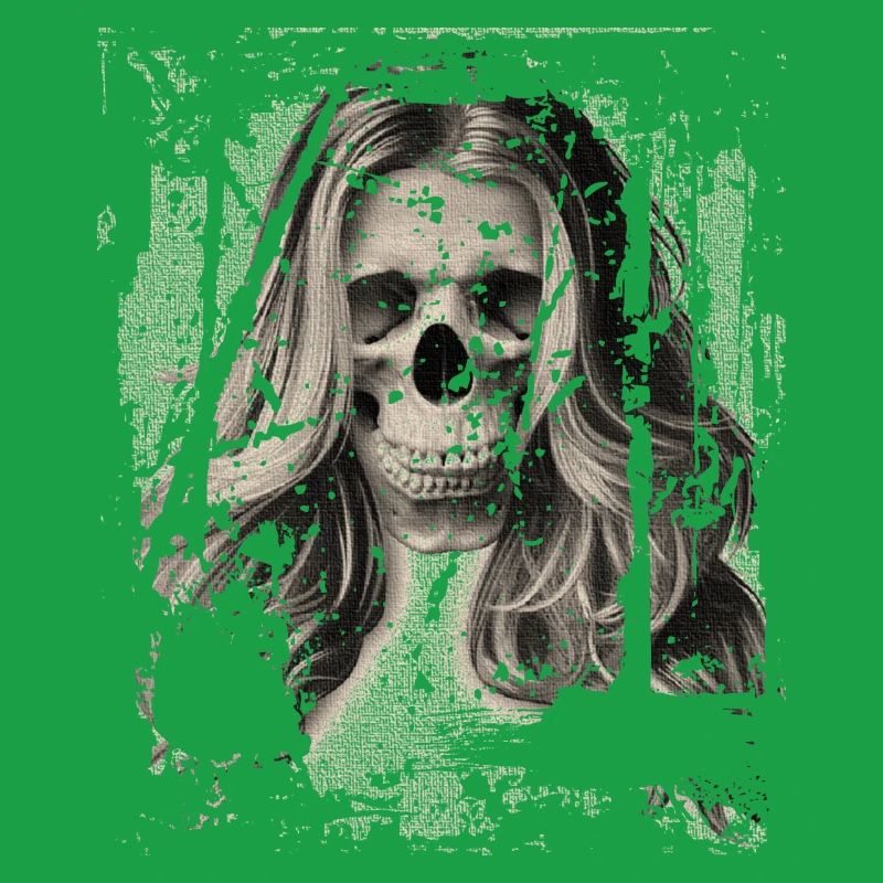 Skull Girl black'n'white