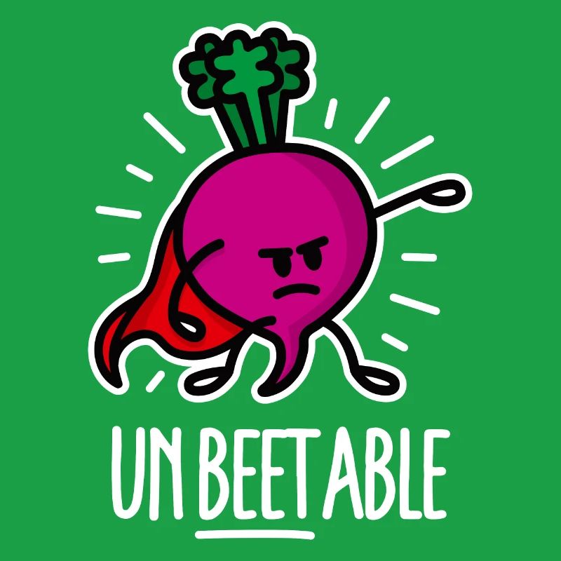 Unbeetable / unbeatable beetroot beet on dark