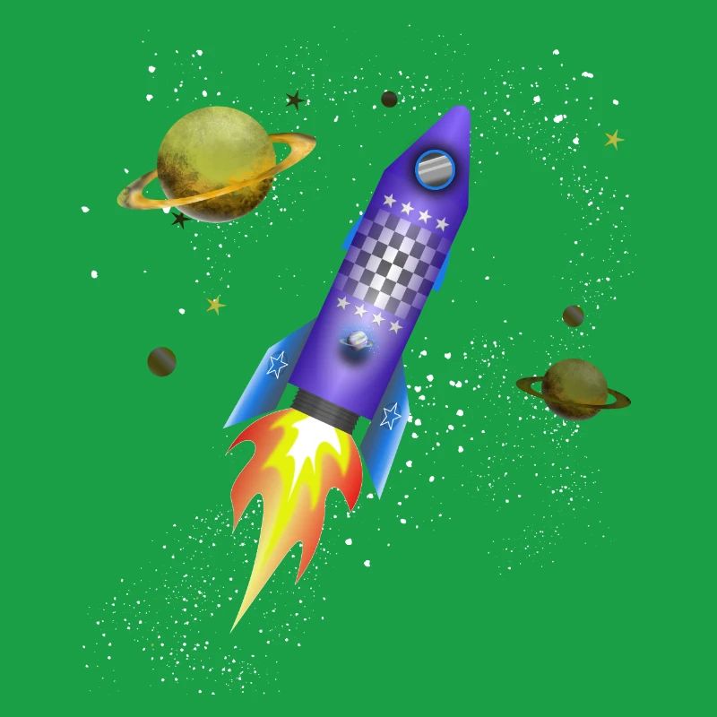 Fusée dans l'espace