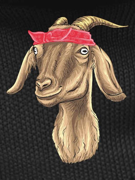Goat with Bandana