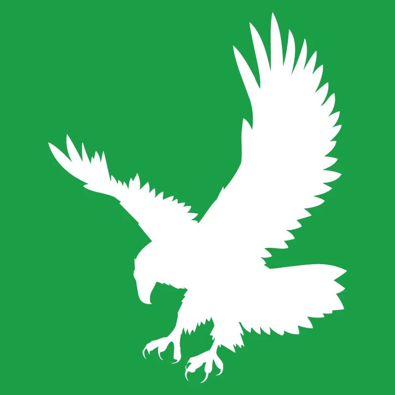 An eagle chasing its prey