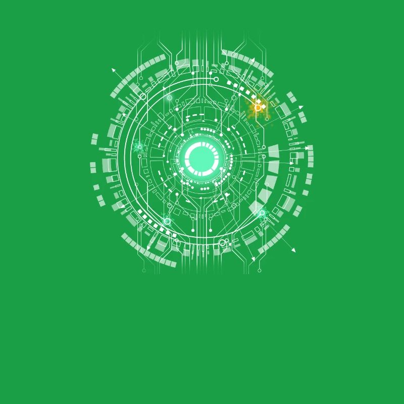 nerd CPU core computer code pc board spaceship